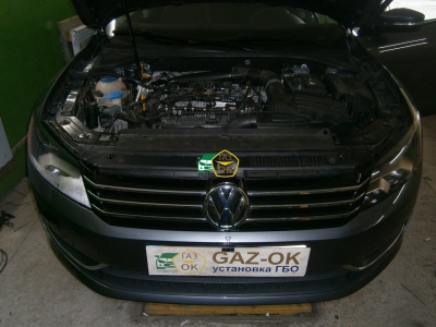 Установка ГБО на авто Volkswagen Passat TSI USA газ на машину Gaz Ok Газ ОК Киев